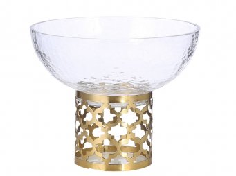 AK.JA0173 GOLD LOTUS MEYVELK KK 20*16,5 CM